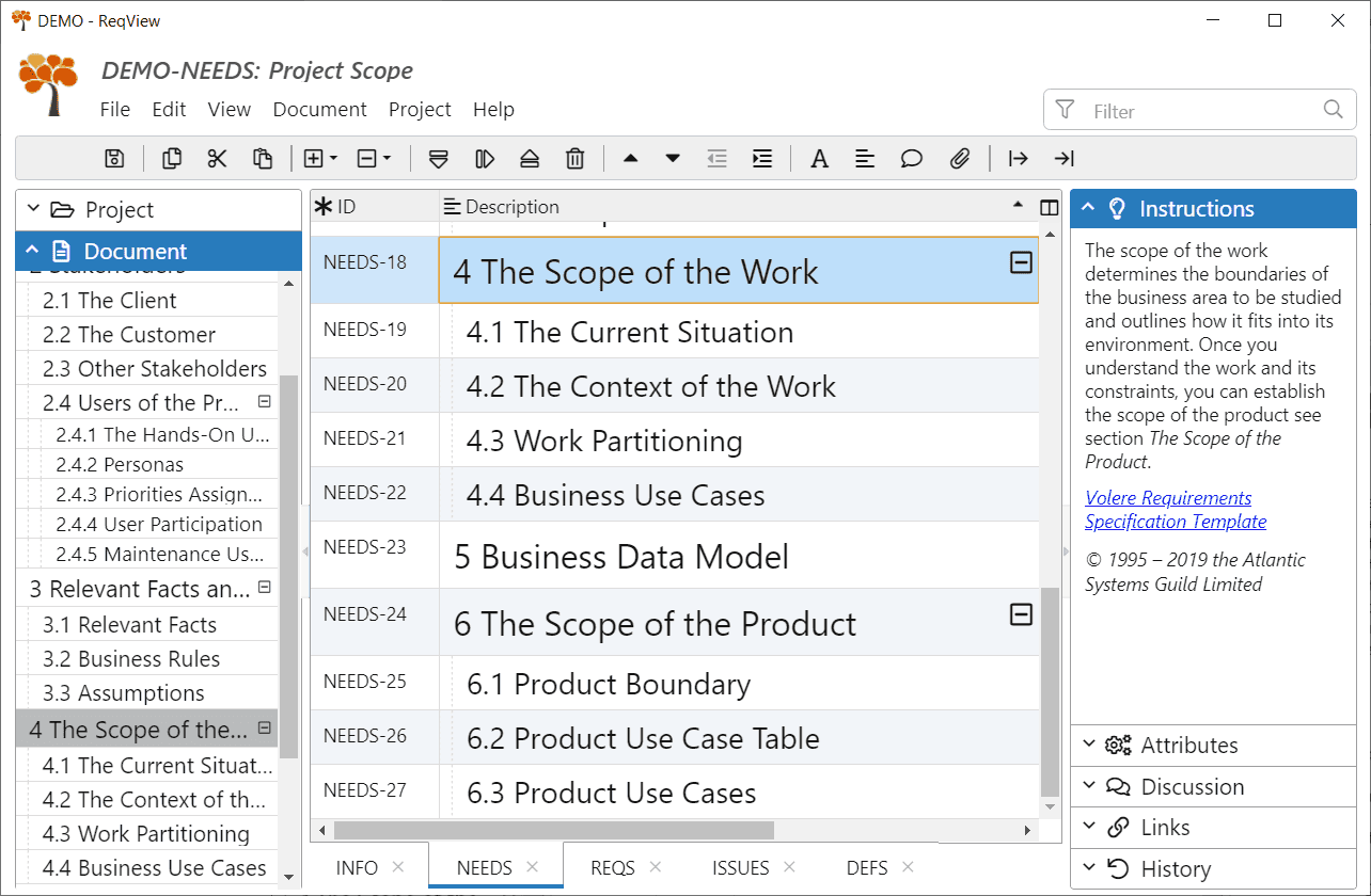 Instructions for the Volere requirements specification template Instructions for the Volere requirements specification template