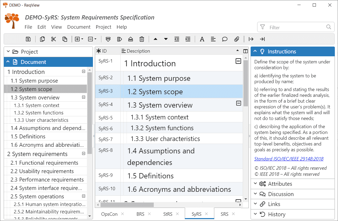 Software and system requirements specification templates based on the ISO/IEC/IEEE 29148:2018 standard Software and system requirements specification templates based on the ISO/IEC/IEEE 29148:2018 standard