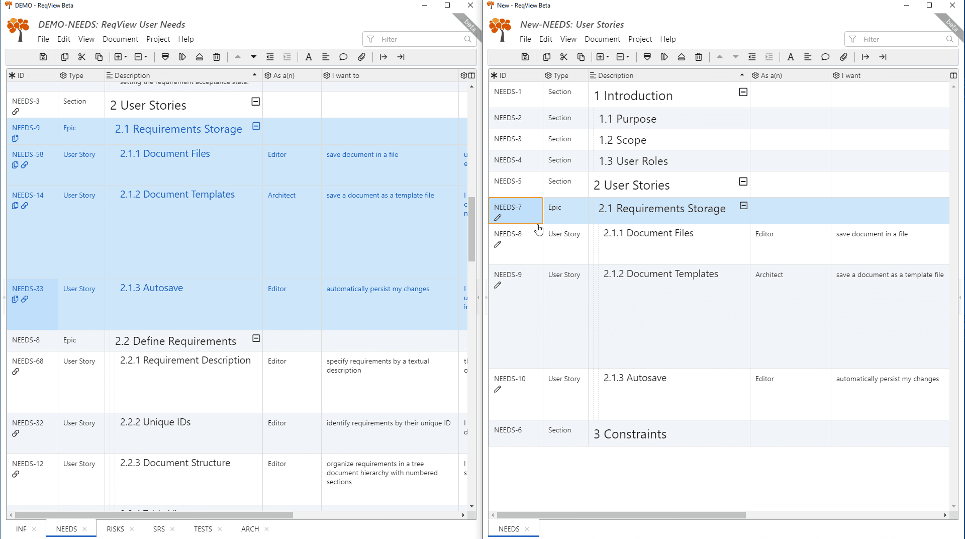 Open multiple projects as separate windows in ReqView Open multiple projects as separate windows in ReqView